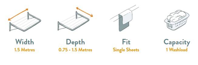 Eco 150 316 Stainless Steel Clothesline Specifications