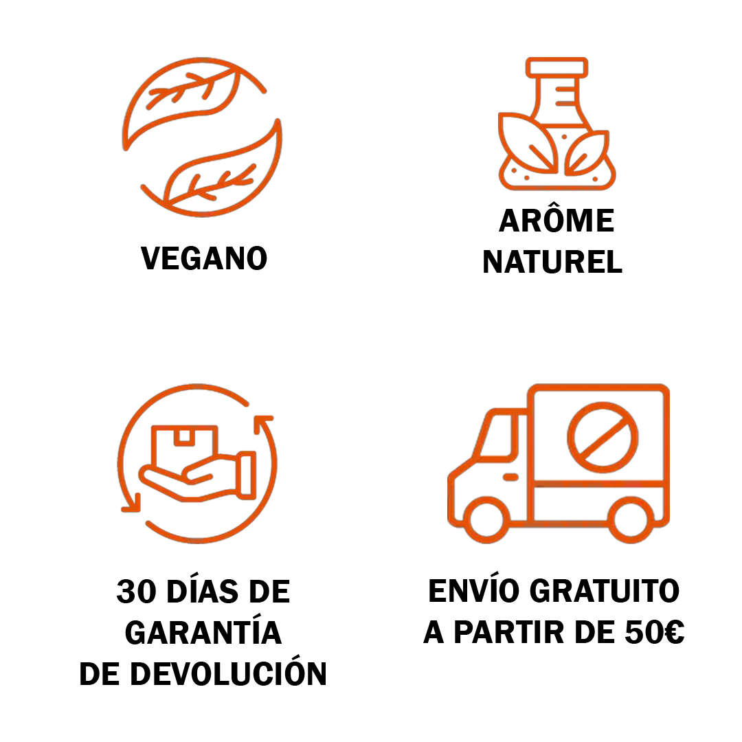 Not Tested on Animals, Vegan, 30-Day Money Back Guarantee badges 2