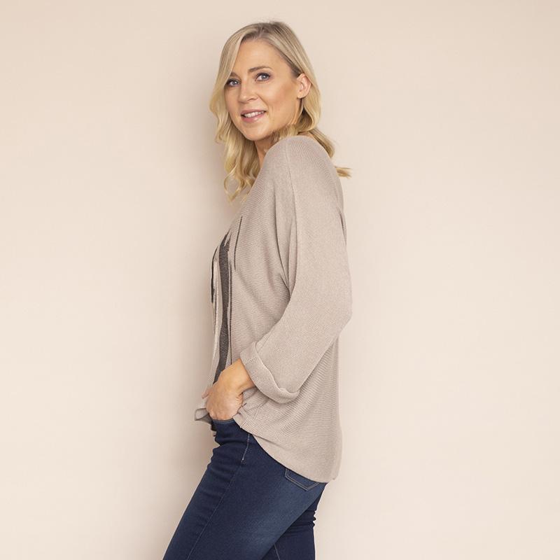 Valerie Batwing Jumper (Beige)
