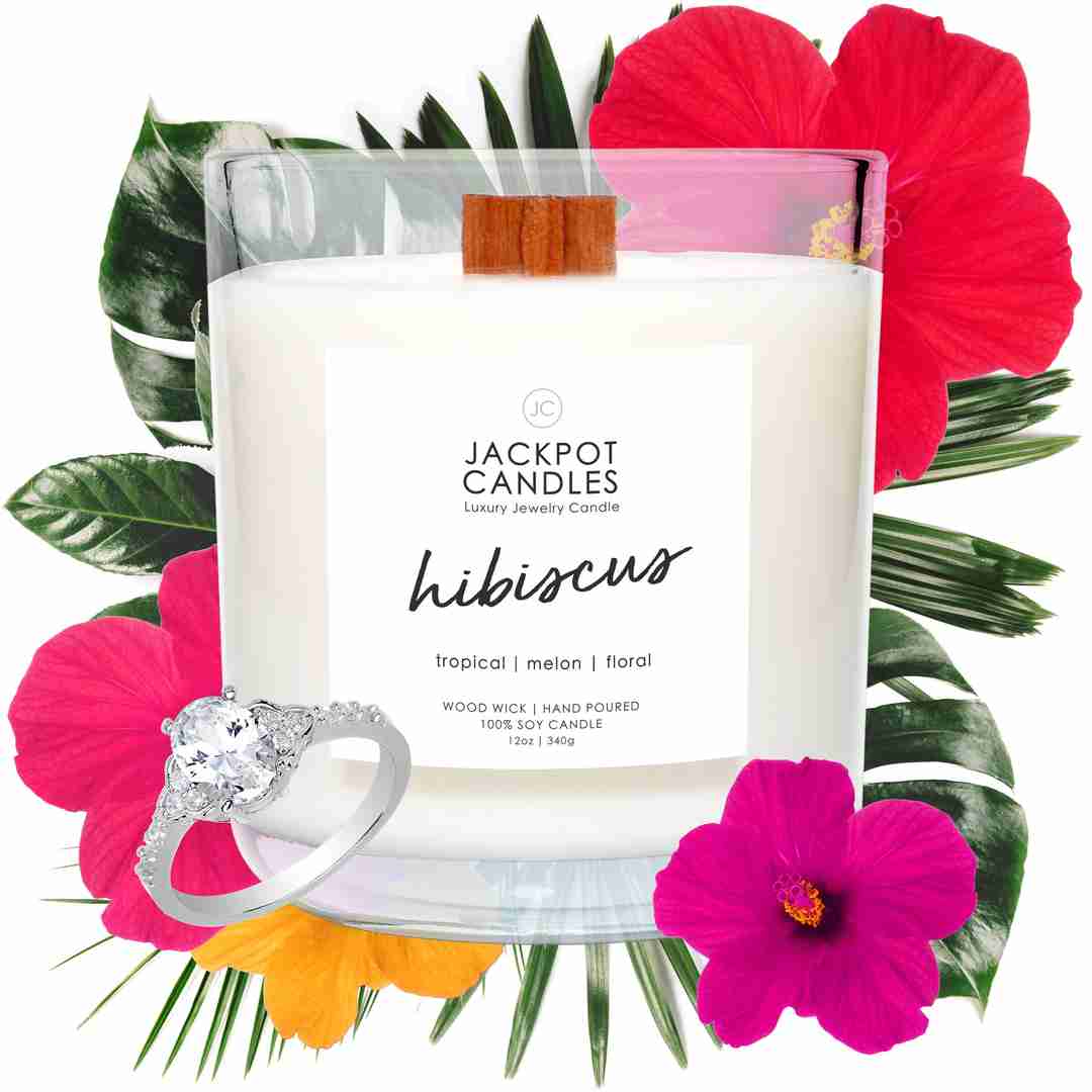 hibiscus scented candle