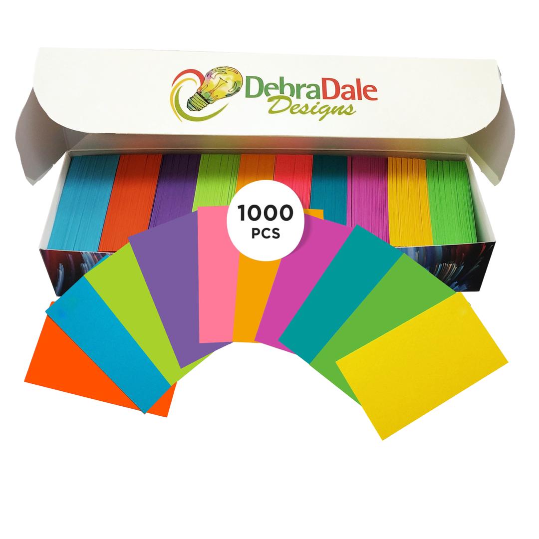 2×3.5 Mini Cards – 1,000 Blank Bright Colors