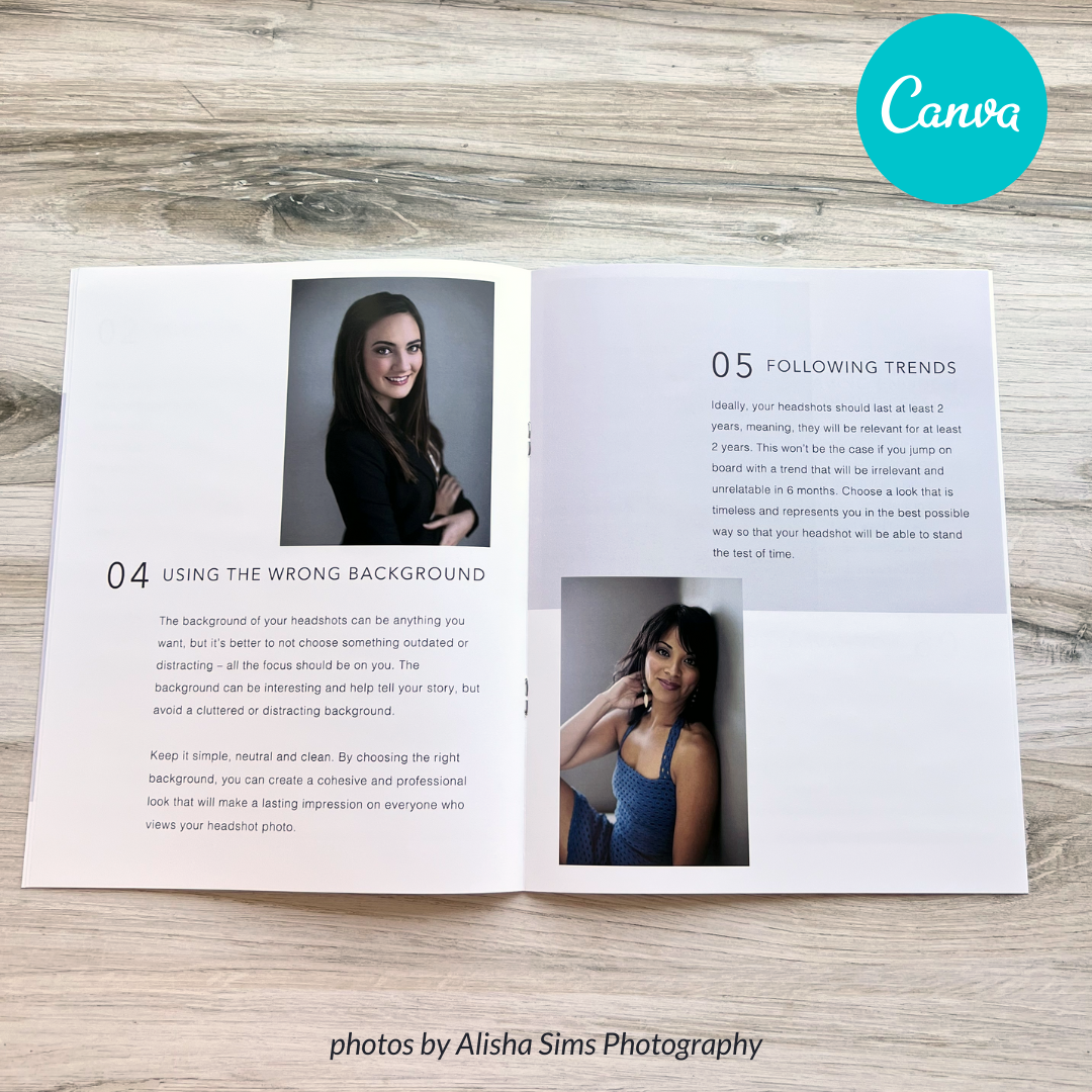 Headshot Photography Marketing Template