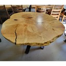 round maple dining table