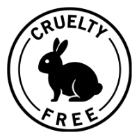 round cruelty free logo featuring rabbit icon