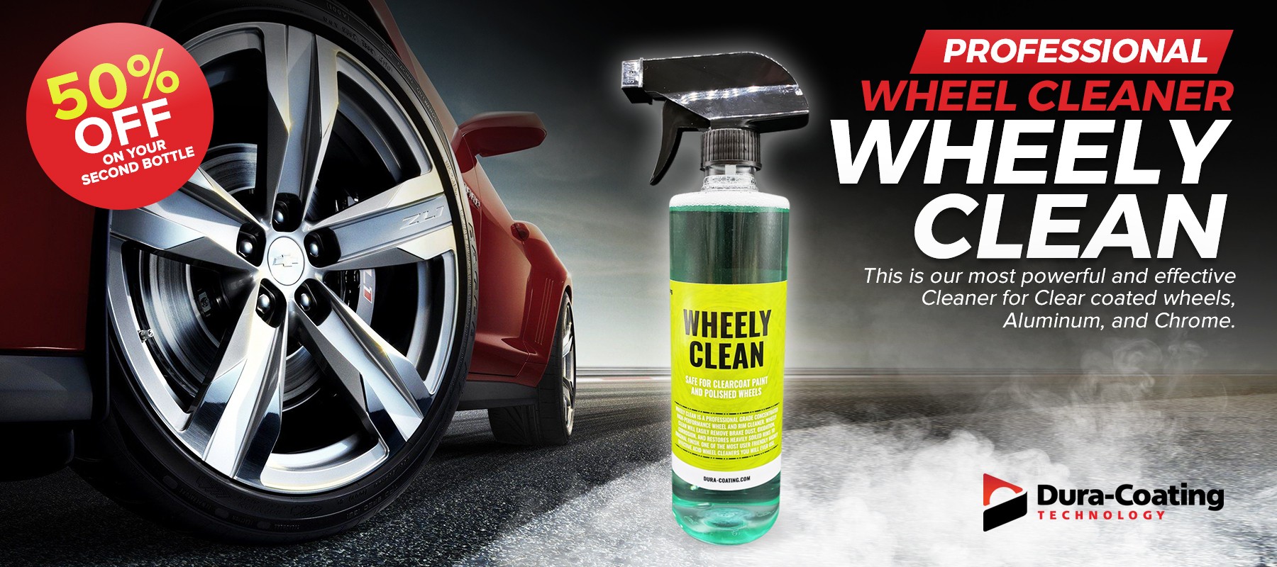 Dura-Coating Wheely Clean - Professional Wheel Cleaner | Highly Effective  for Chrome, Aluminum, and Clear-Coated Wheels | 1 Gallon Ready-to-Use Wheel