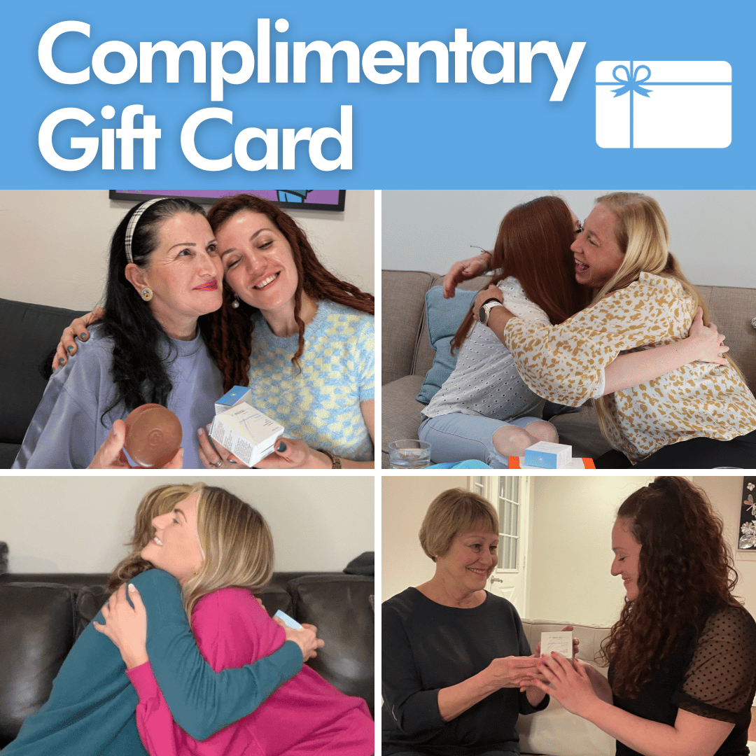 Complimentary Gift Card by Mirai Clinical – Celebrate meaningful moments with loved ones exchanging gifts featuring nonenal-deodorizing products like the persimmon soap bar, promoting body odor control and natural deodorizing benefits.