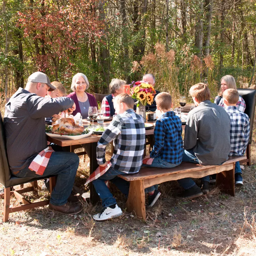 Family at Thanksgiving Table