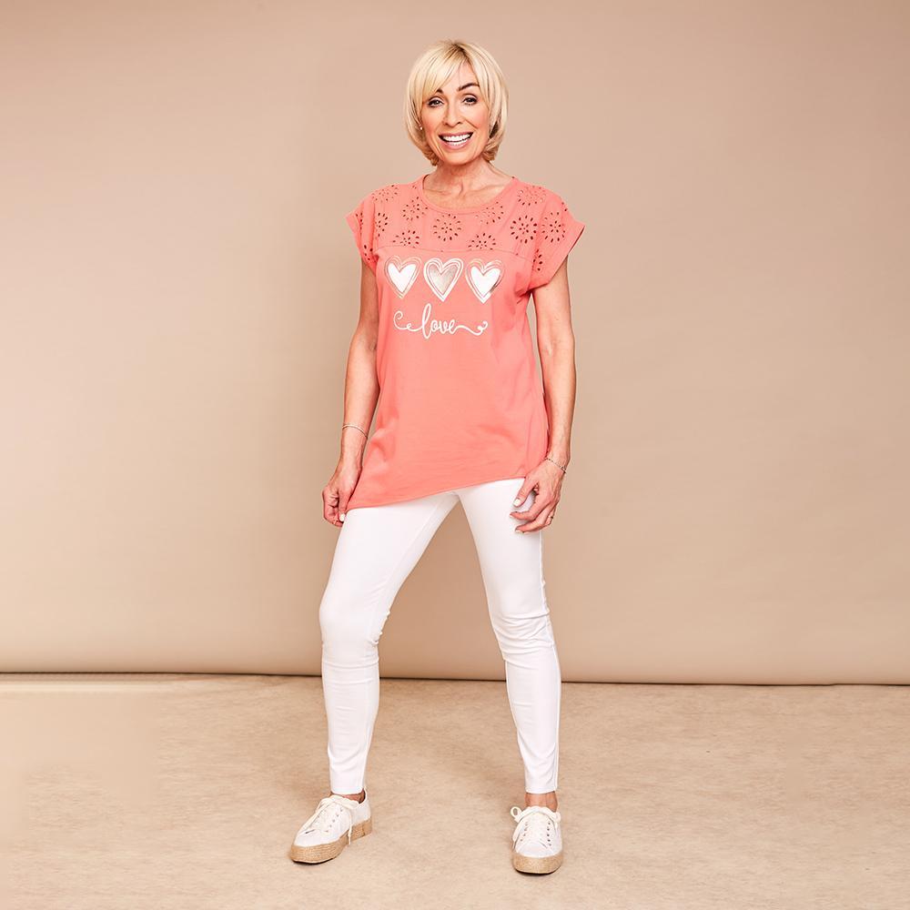 Sarah Side Top(Coral)