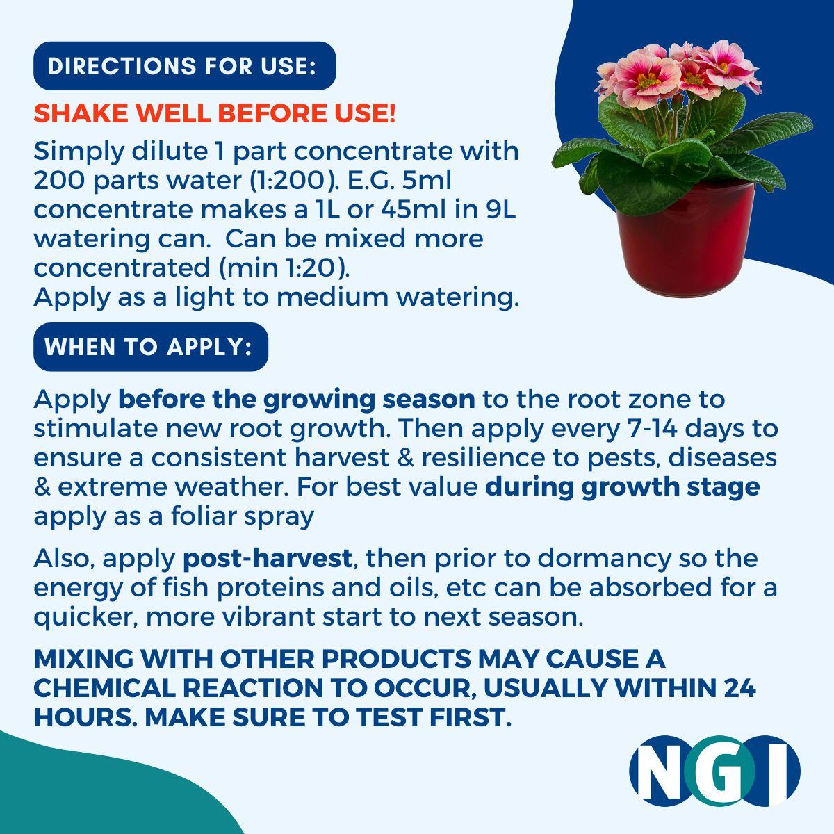 NGI UGF6in1 Directions for use
