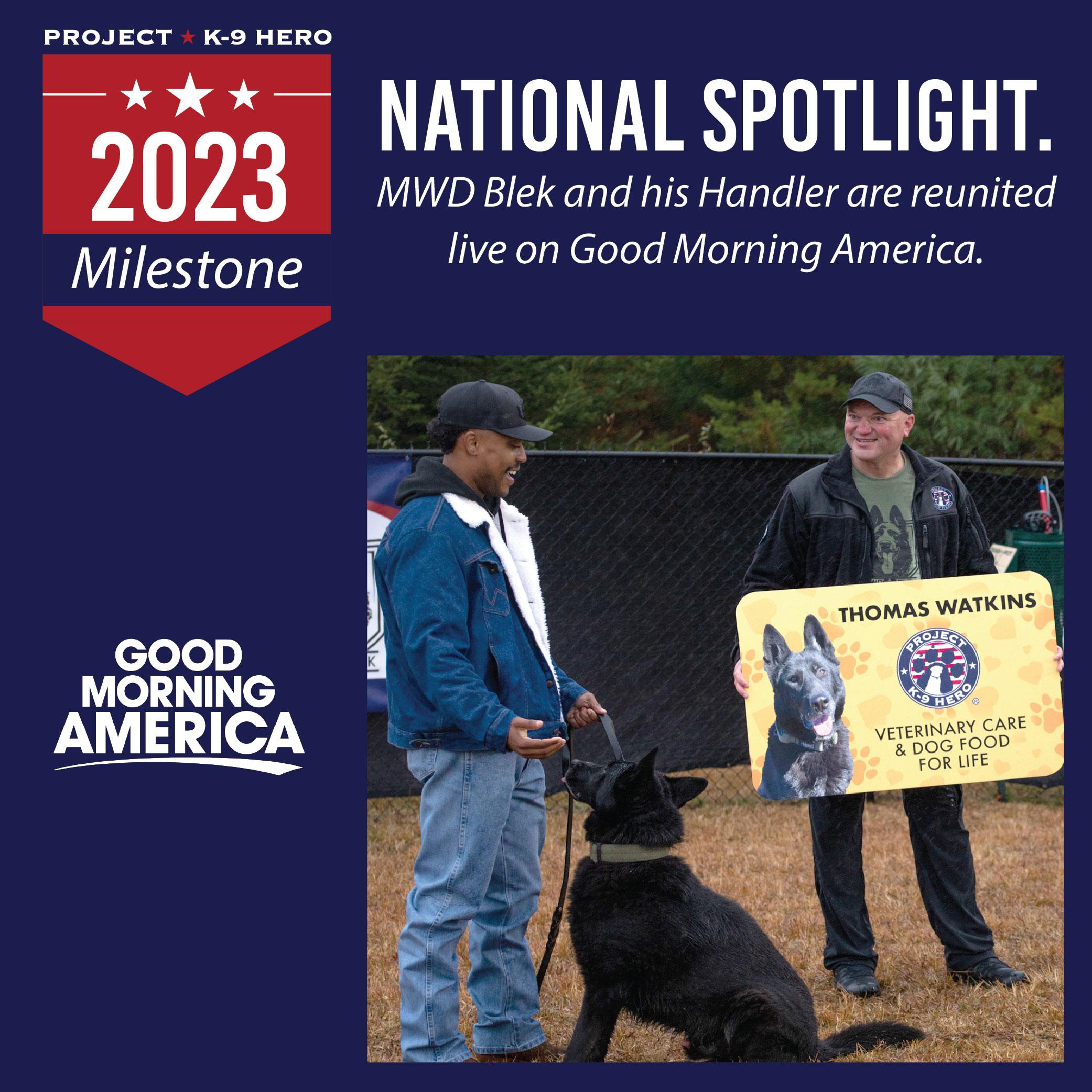 rosso poses with his new kennel.