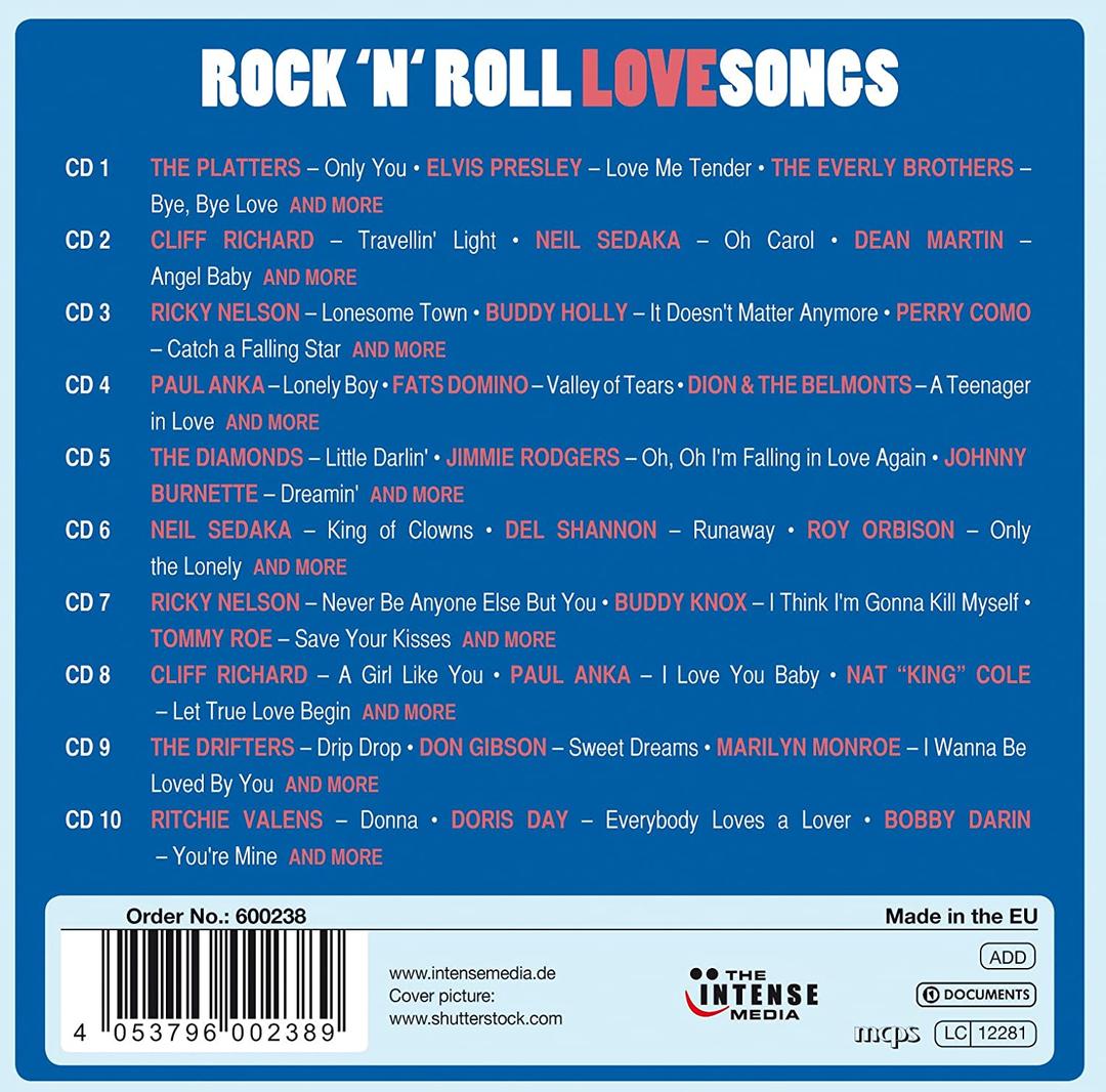 Rocknroll Love Songs 10 Cd Box Set 3733