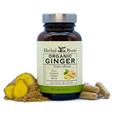 Bottle of Herbal Roots Organic Ginger supplement