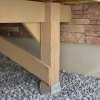 use Deck Foot Anchor to build a deck