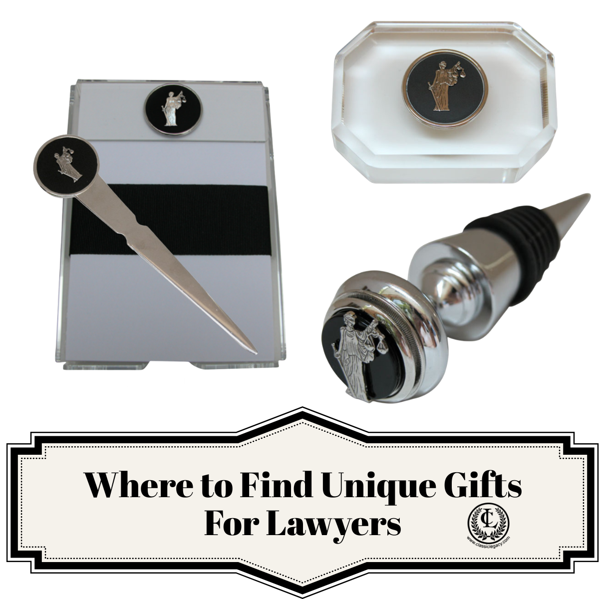 Classic Legacy is the place to find unique gifts for lawyers for graduation, retirement or special events