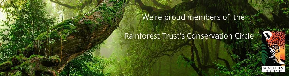We're proud members of the Rainforest Trust's Conservation Circle