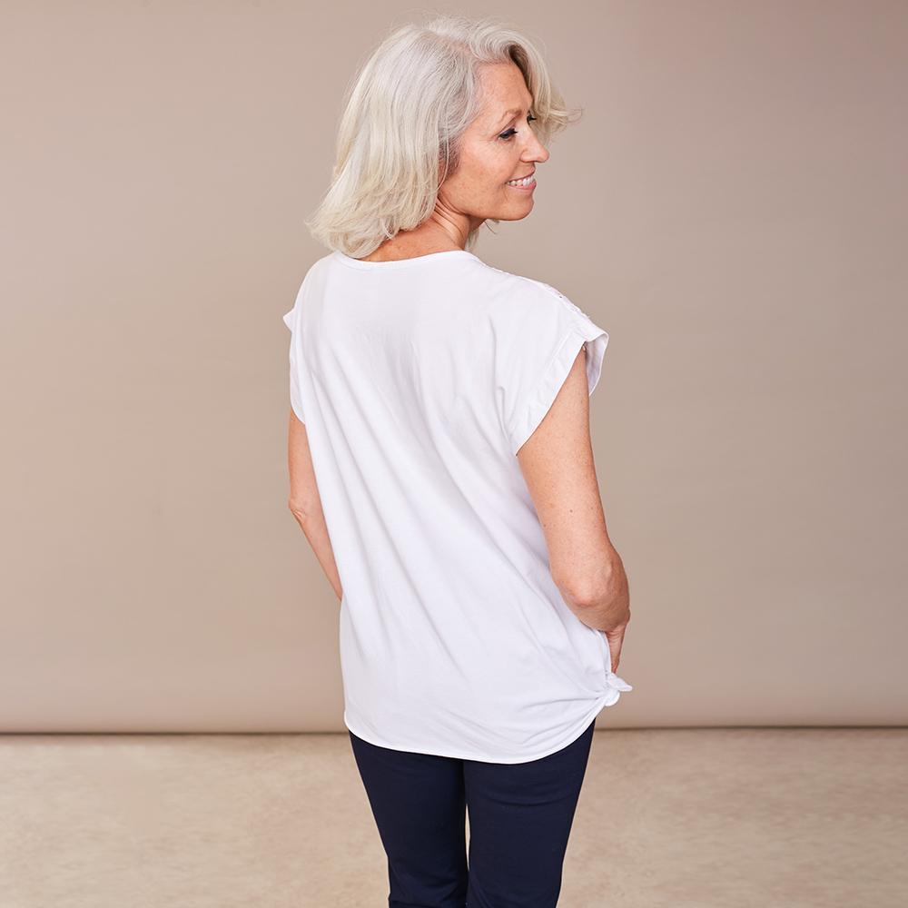 Sarah Side Top(White)