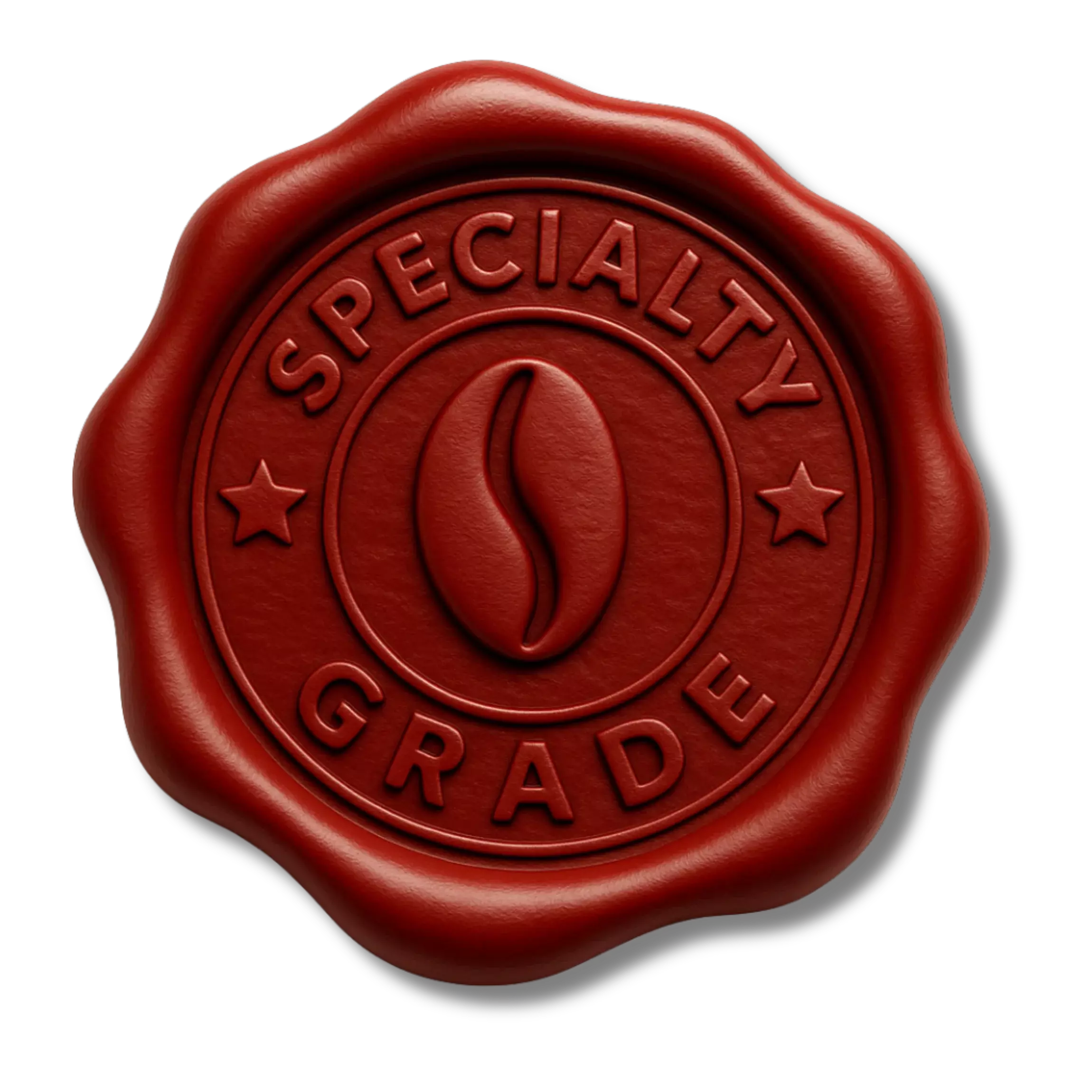 Specialty Grade badge representing Lone Wolf Coffee’s top 5 percent hand-picked coffee quality.