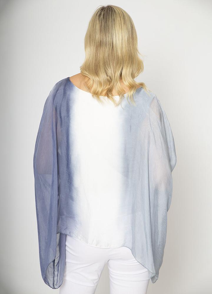 Layered Silk Print Top