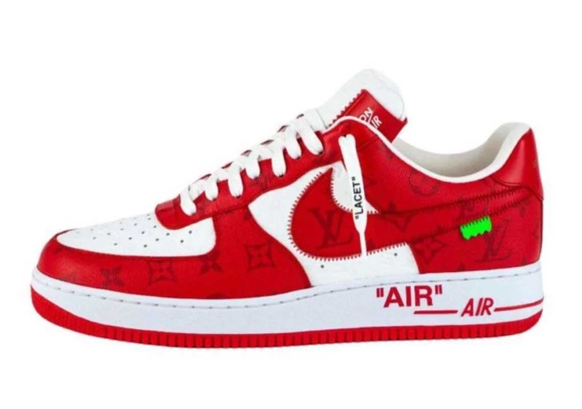 REVIEW] Nike Air force 1 x Louis Vuitton by Virgil Abloh rouge