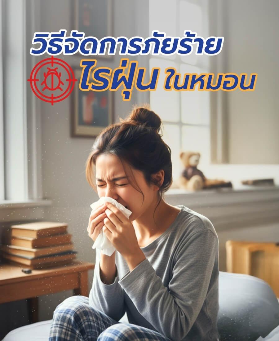 วิธีจัดการภัยร้ายไรฝุ่นในหมอน