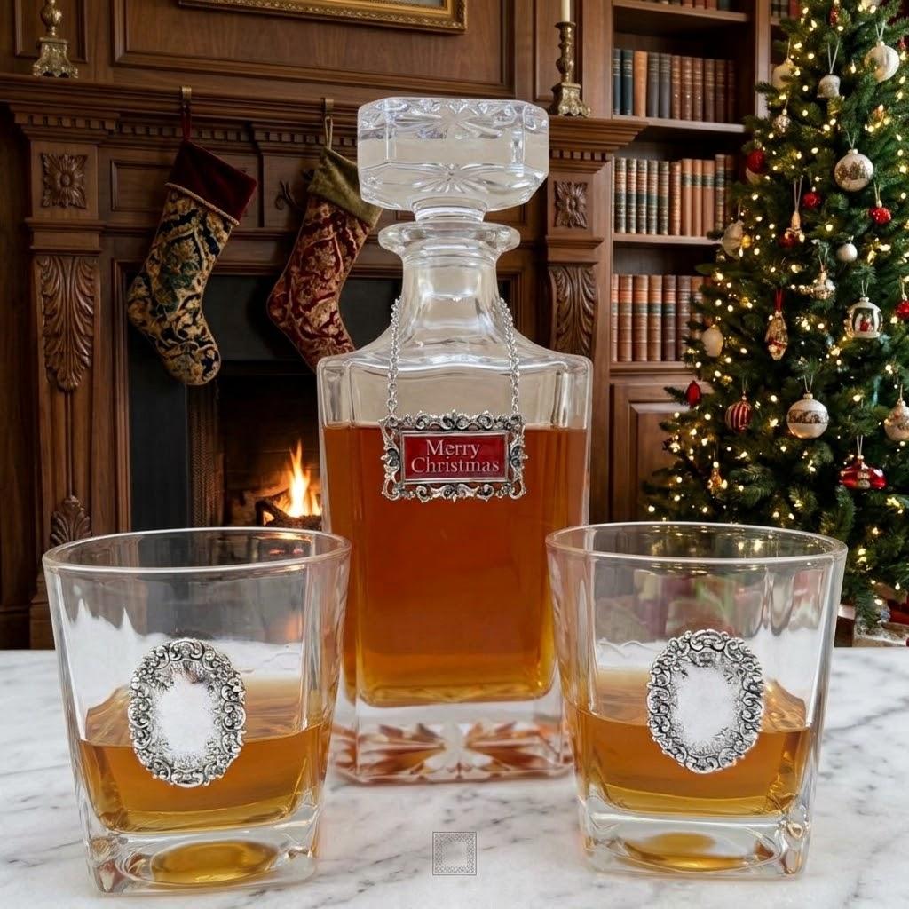 Merry Christmas Decanter Set