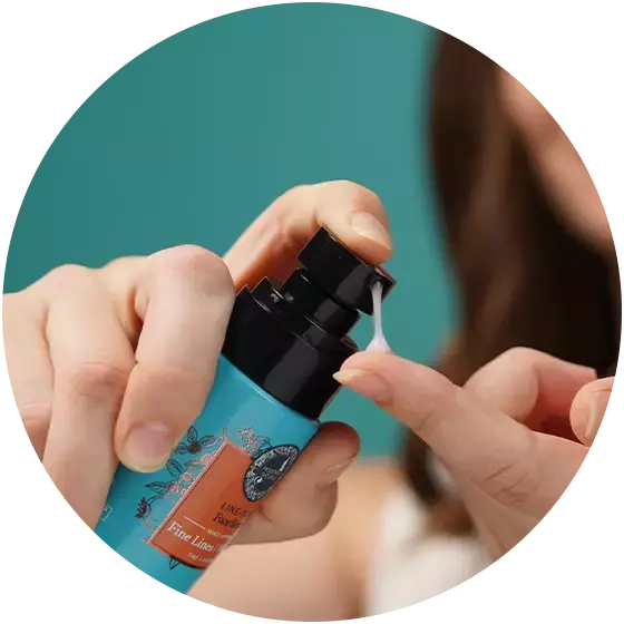 Apply 2 pumps and massage across your face