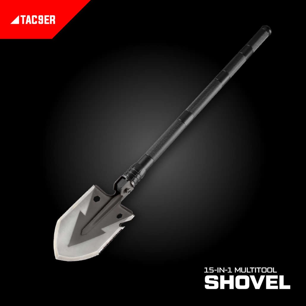 TAC9ER Tactical Multitool 15-in-1 Shovel 