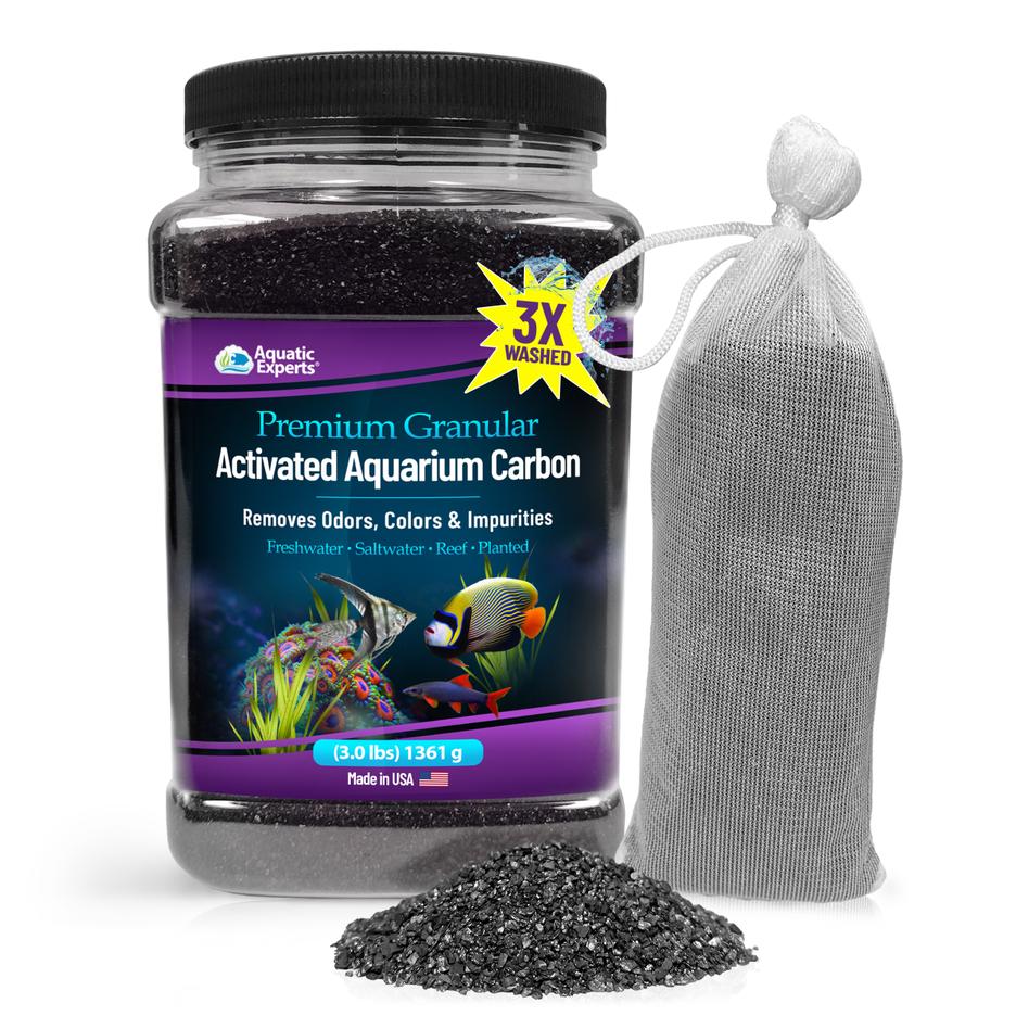 Premium Activated Carbon Aquarium Filter Charcoal Media Removes Wa Aquatic Experts