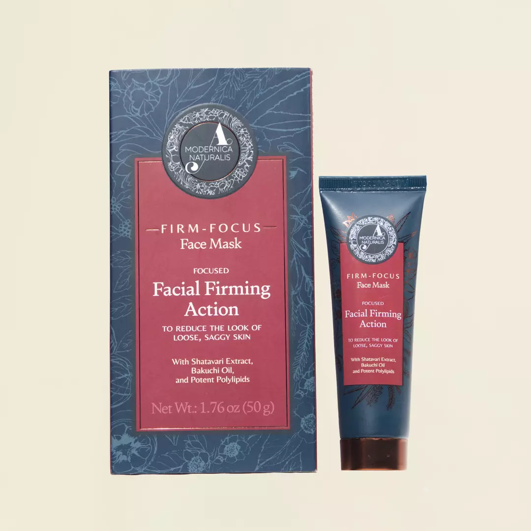 Firm-Focus Face Mask - Firms, Smooths, Hydrates, Loose, Saggy, Aging Skin - Focused Facial Firming Action with Shatavari, Bakuchi and Polylipids - Best Face Mask for Loose, Saggy Facial Skin - With Clinically Tested Ingredients Face Mask A Modernica Naturalis 