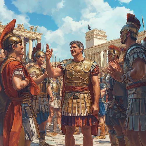 Soldiers in ancient Rome history of challenge coins