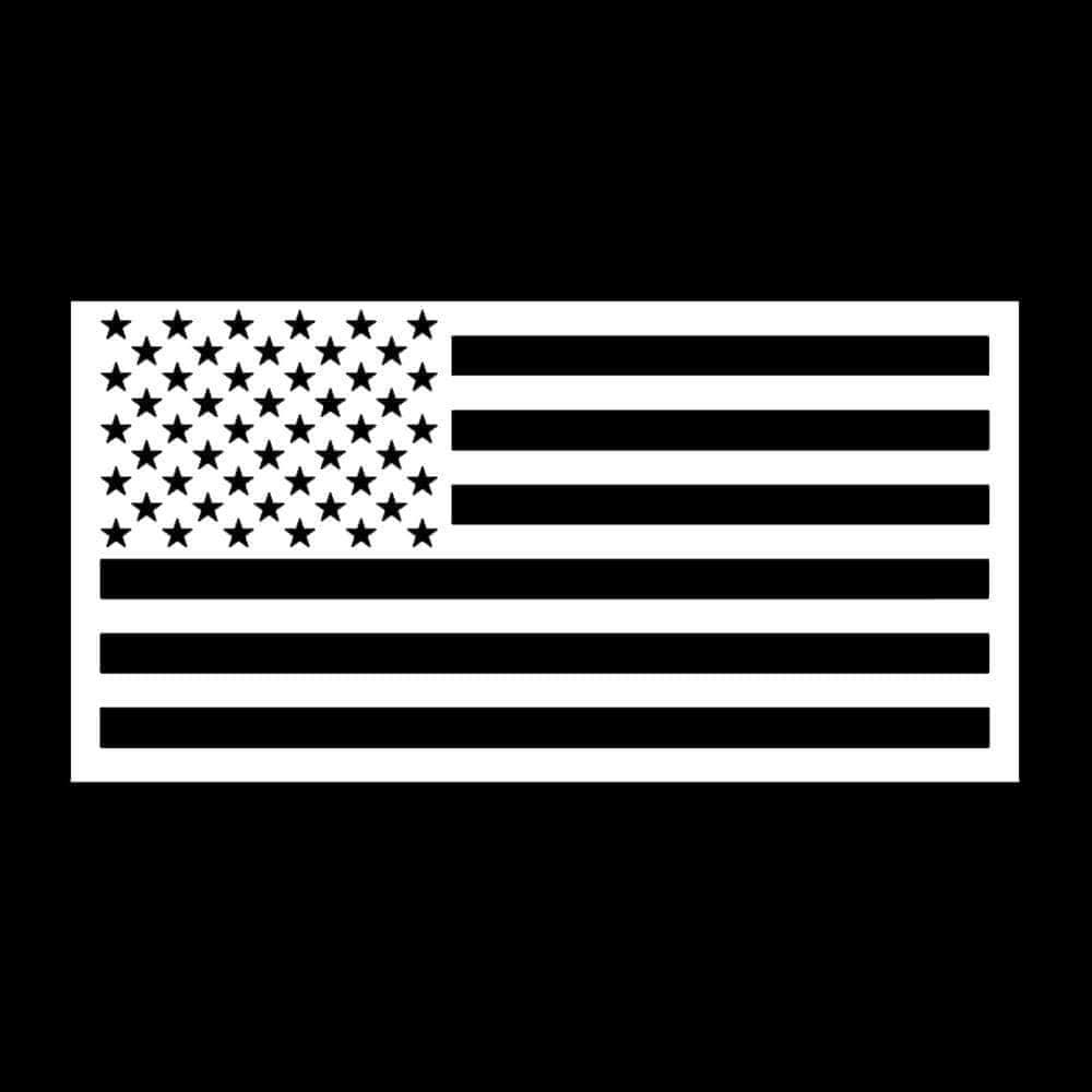 American Flag Magnet White
