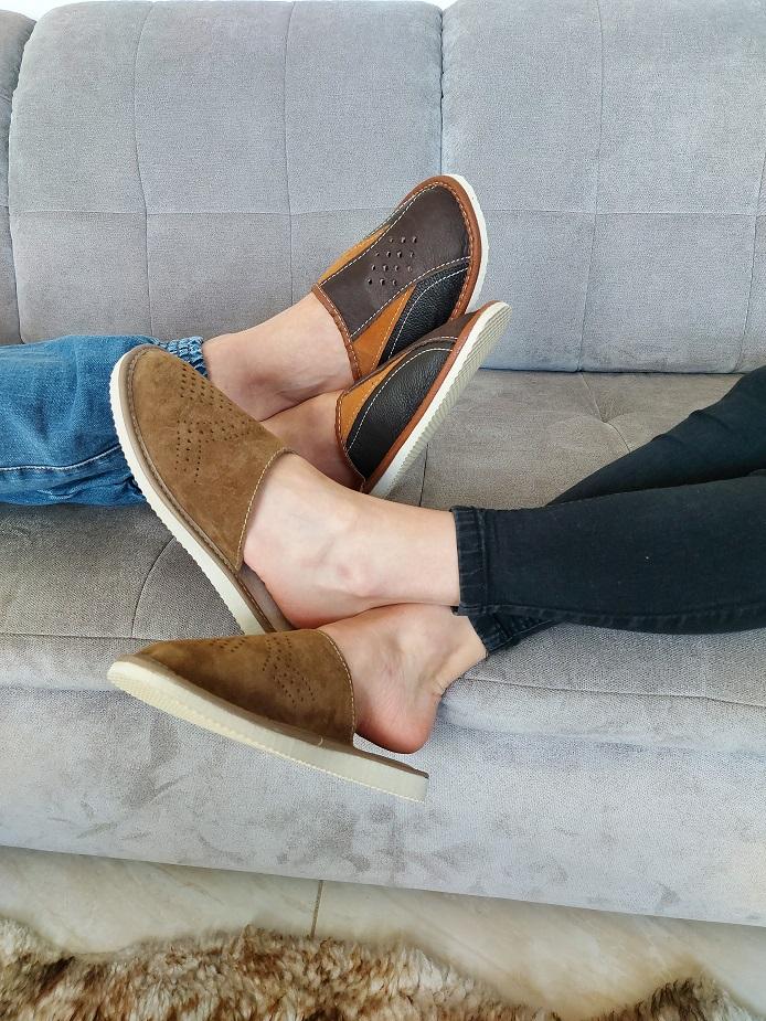 Ariona - women bedroom slippers - Reindeer Leather
