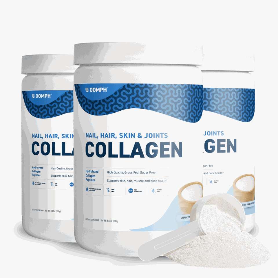 Oomph Fitness Grass Fed Collagen Peptides for Nail, Hair, Skin, and Joint Health