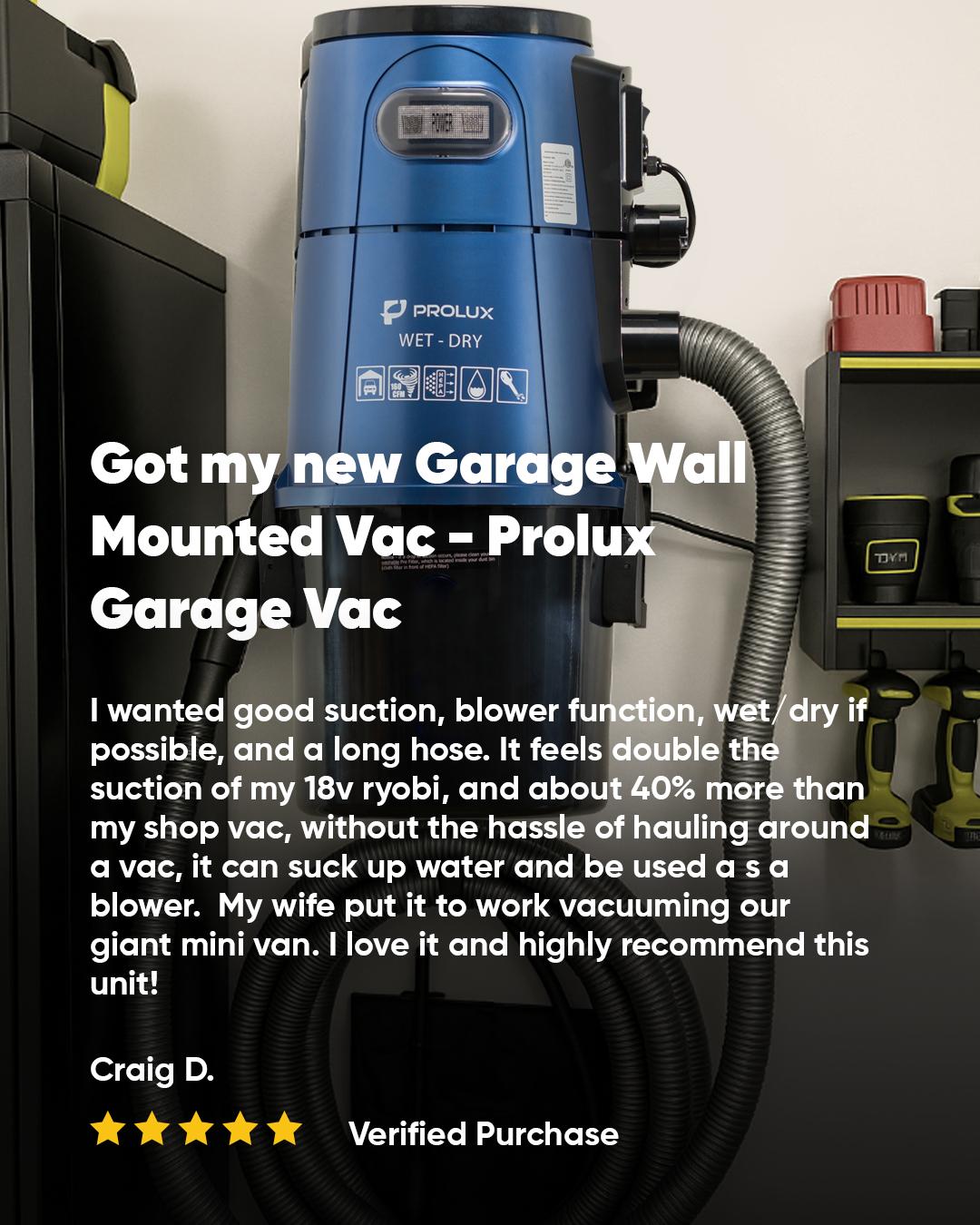 Prolux Wet/Dry Garage Vacuum, Shampooer, Blower and Detailer