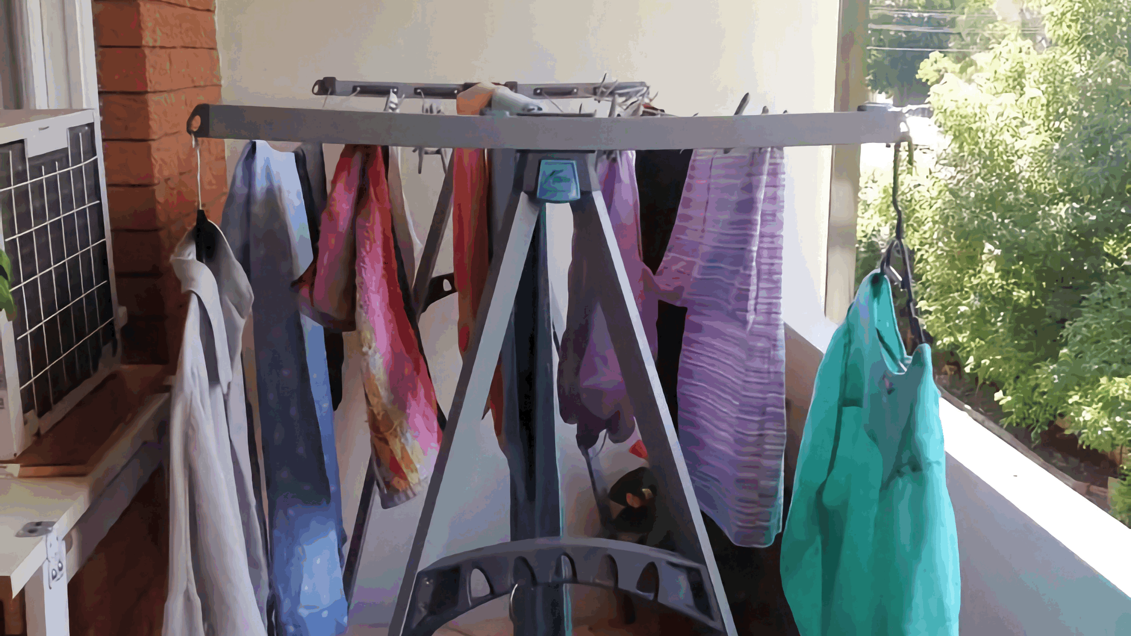 Portable Clotheslines or Indoor Clothes Drying Racks in a strata or apartment