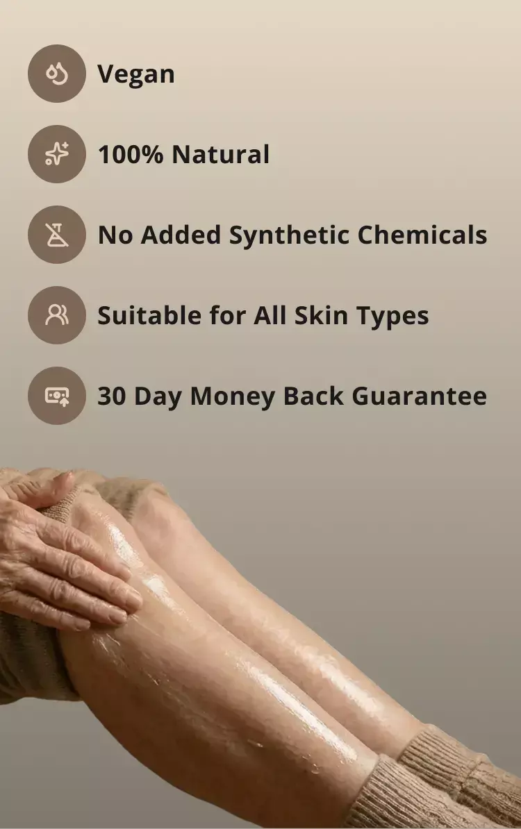 Vegan | 100% Natural | No Added Synthetic Chemicals | Suitable for all skin types | 30 days money back guarantee